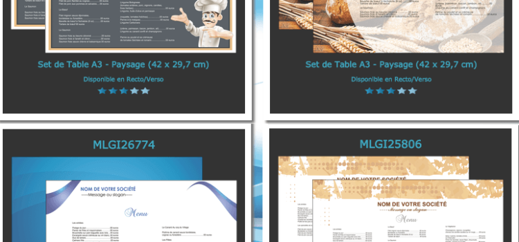 Le sets de table publicitaire pour restaurant : aide en ligne ! Le sets de table publicitaire pour restaurant : aide en ligne !